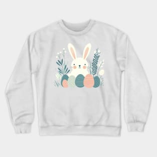 Nordic style Easter Bunny and Eggs Crewneck Sweatshirt